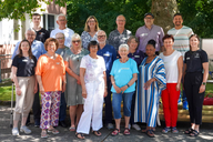 Die 11 Vertreter und Vertreterinnen der Turngaue und die Verantwortlichen des Hessischen Turnverbandes.