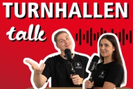 Logo des Podcast Turnhallen Talk des Hessischen Turnverbands