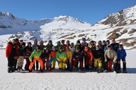 Die Teilnehmenden des HTV-Wintersport-Wochenendes.
