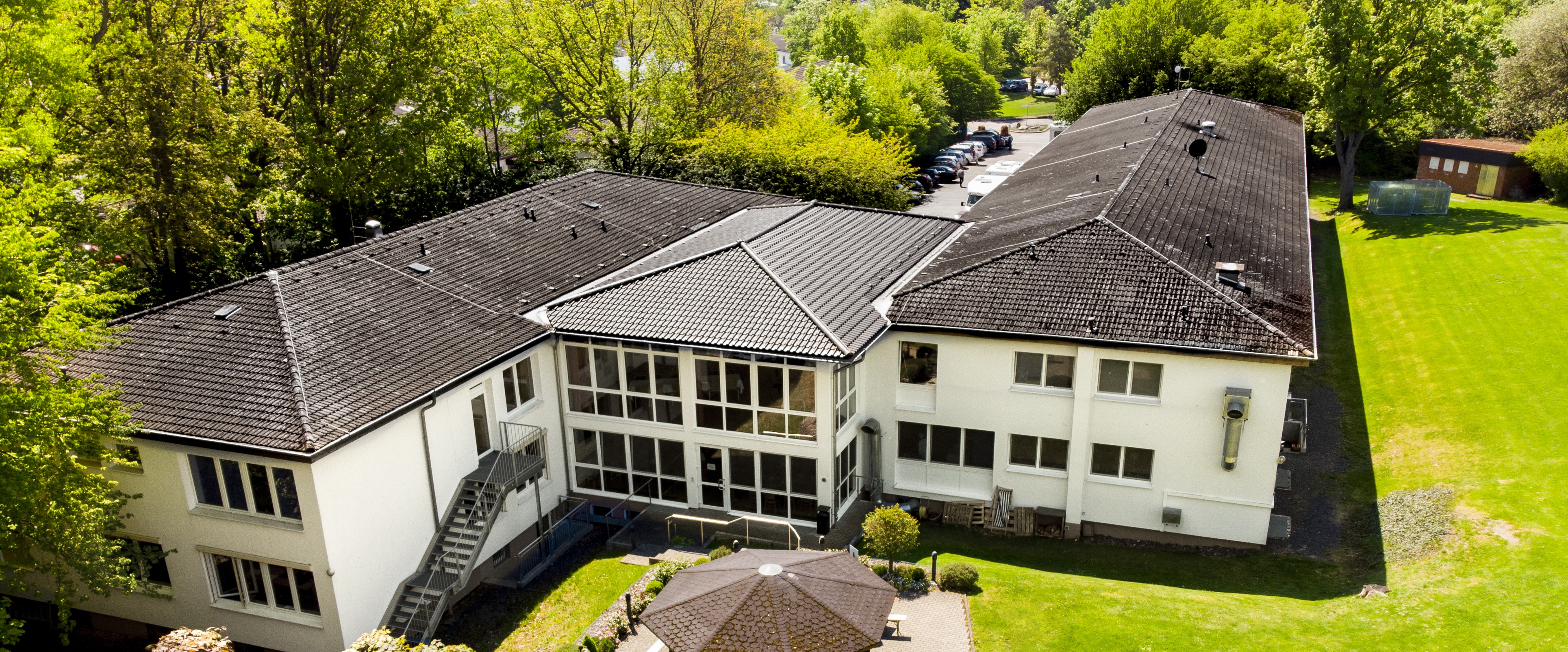 Das Turnzentrum aus der Vogelperspektive